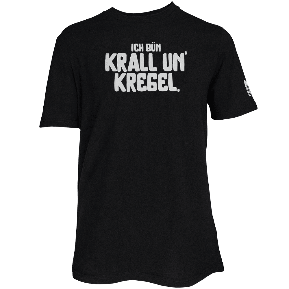 Hamburg Sprüche T-Shirt Schwarz: Krall un Kregel
